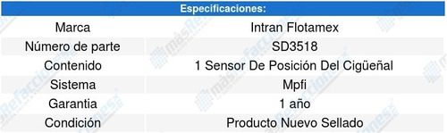 Sensor Cigueal Ckp Pontiac G3 Wave 1.6l L4 08-10 Intran Foto 3