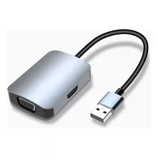 Adaptador De Video Usb 3.0 A Vga Y Hdmi Dual 1080