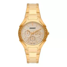 Relógio Orient Feminino Dourado Fgssm047 C1kx Cor Do Fundo Champanhe