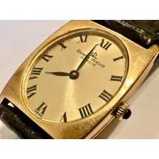 Reloj Baume & Mercier Oro 18k A Cuerda Correa Cuero Negra