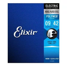 Cordas De Guitarra Elétrica Elixir 12000 09-42