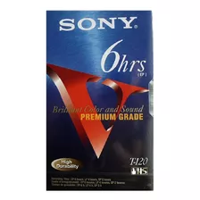 Video Cassette Vhs Sony 6 Hrs Premium 