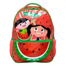 Mochila Bolsa Escolar Infantil Show Da Luna Melancia