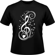 Camisa Camiseta Clave De Sol Nota Musical Personalizada