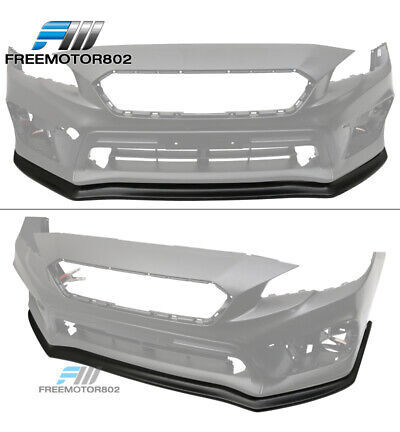 Fits 15-17 Subaru Wrx Sti Cs Style Front Bumper Lip Spli Zzg Foto 3