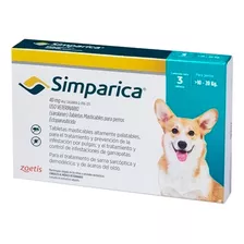 Antipulga Y Antigarrapata Simparica De 10 A 20 Kg