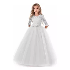 Vestido Para Niña Blanco De Fiesta