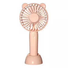 Mini Ventilador De Mão Portátil Para Secar Cílios Maquiagem Cor Rosa