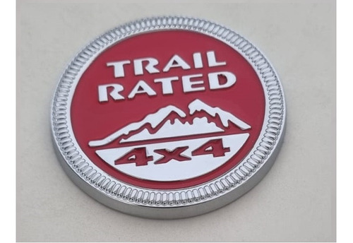 Emblema Trail Rated 4x4 Rojo Para Jeep Wrangler Tj Yj Jk Foto 9