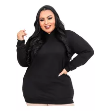 Blusa Sport Fino Plus Size Feminina Para O Inverno Tam Grand