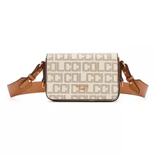 Bolsa Crossbody Colcci Monograma Ve24 Off White Feminino