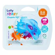 Chupeta De Bebê Silicone Macio Tamanho 1 - Lolly Cor Azul