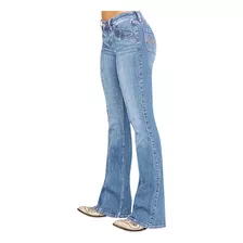 Jeans Femininos De Cintura Média Bordados Com Botão Elástico
