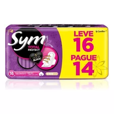 Sym Absorvente Cobertura Suave Com Abas Leve 16 Pague 14