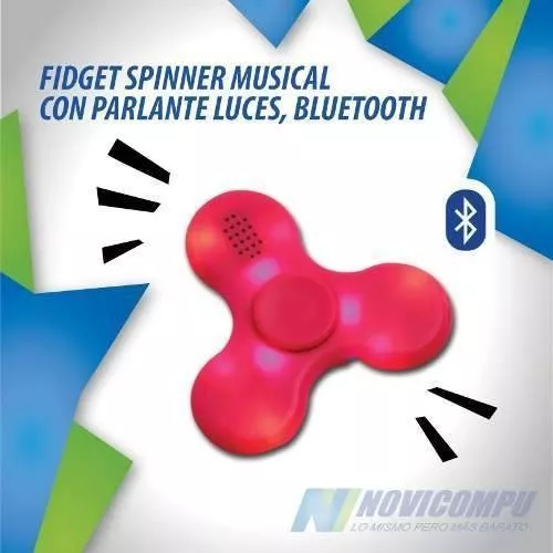 Fidget Spinner Musical Con Parlante Luces, Bluetooth
