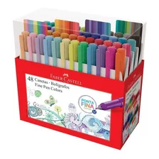 Caneta Fine Pen Colors Faber Castell Kit C/48 Cores