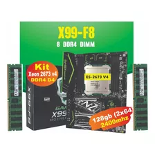 Kit: Placa X99 Huananzhi F8 + Xeon E5 2673 V4 + 128gb Ddr4