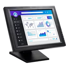 Monitor K-mex Lp-1503 Lcd Touch Led 15 Capacitiva Vga Usb Cor Preto 100v/240v