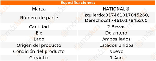 2- Mazas Delanteras Lexus Lx570 2013/2019 National Foto 4