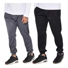 Kit 2 Calça Moletom Chimpa Jogger Slim Masculina Forrada