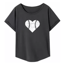 Playera Para Mujer, Playera De Verano Con Cuello Para Mochil