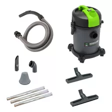 Aspirador Tambor Ipc Ecoclean 18l Preto Y Verde 127v