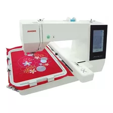 Máquina De Bordar Janome Mc500e + Bastidor Extra 14x14cm