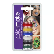 Tinta Facial Cremosa Maquiagem Artística Color Make 6 Cores 