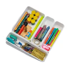 Kit 4 Organizador Gavetas Divisor Porta Talheres Cozinha