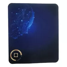 Mouse Pad Ergonômico Neoprene Quadrado Para Home Office Cor Azul Pontilhado