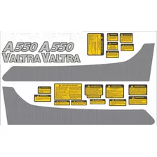 Decalque Faixa Adesiva Trator Valtra Valmet A 550