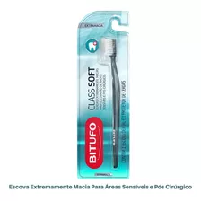 Escova De Dente Bitufo Class Soft Extra Macia Com Protetor