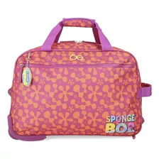 Duffle Bag Textil Con Ruedas Sponge Bob X Oe Para Mujer