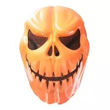 Mascara Rigida De Pvc Calabaza Pumpkin Halloween Disfraz 