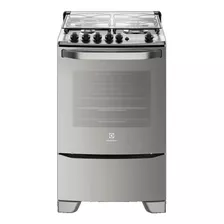 Cocina Electrolux 56gxq A Gas/eléctrica 4 Hornallas Acero Inoxidable 220v Puerta Con Visor 59.3l