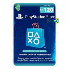 Cartao Psn Playstation Gift Card Br R$ 120 Reais