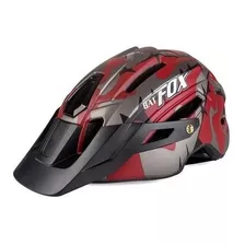 Casco Bicicleta Led Rojo Bat Fox