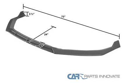 Fits 18-19 Hyundai Sonata Matte Black Front Bumper Lip S Ttx Foto 2