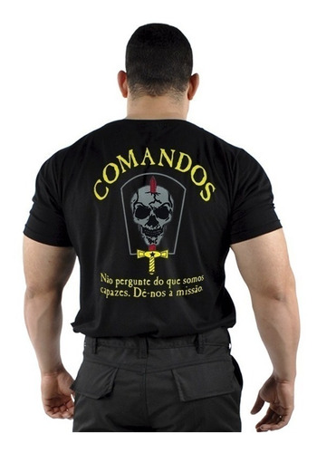 Kit 3 Camisetas Estampadas Comandos, Pqdt, Cigs - Atack