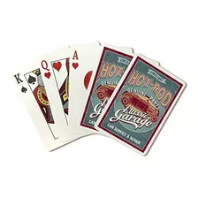 Juego De Cartas - Hot Rod Garage, Classic Cars, Vintage Sign