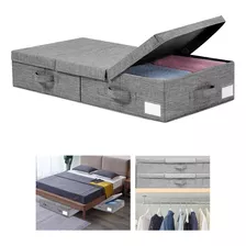 Cajas Organizadoras Plegables Bajo Cama Closet Ropa 80*40 Cm