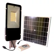 Reflector Lampara Alumbrado Publico Solar 100w + Panel Solar