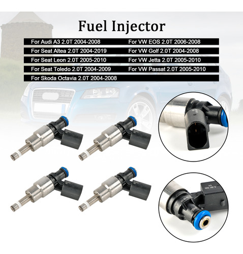 Inyector De Combustible De 4 Piezas Para Audi A4 Avant 8e5 2 Foto 5