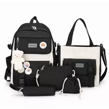 Mochilas Set 4 Pzs Escolar Bolsas Lapicera