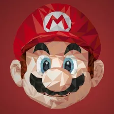 Quadro Mosaico Super Mario 30x20 Em Pvc