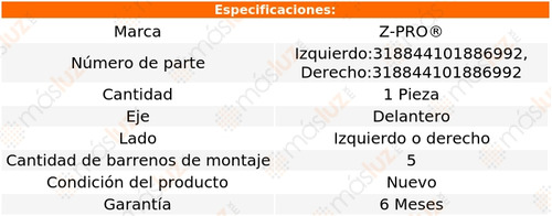 1_ Maza Delantera Forte 2.0l 4 Cil 2015/2017 Z - Pro Foto 2