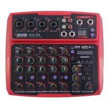 Mixer Consola Novik Nvk-i08bt 8 Ch Usb Rec Y Play Compacta P