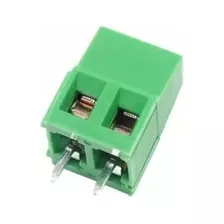 100 Peças - Borne Kre 2vias Verde -kf128-2t -5,08mm 