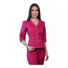 Traje Saco Y Pantalón 4509 Fiusha Dama Uniformes Mujer