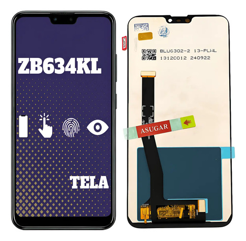 Asus Tela Asus Zenfone Max Shot Zb634kl Display LCD Sem Aro + Película